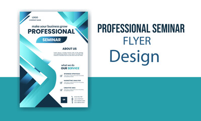 Modern and creative flyer design template. Make your business grow.