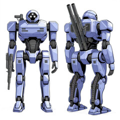 Futuristic Advanced AI Humanoid Robot  Next-Generation Android Prototype in Sci-Fi Laboratory High-Tech 
