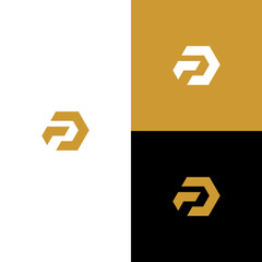 fd.initial monogram vector icon illustration