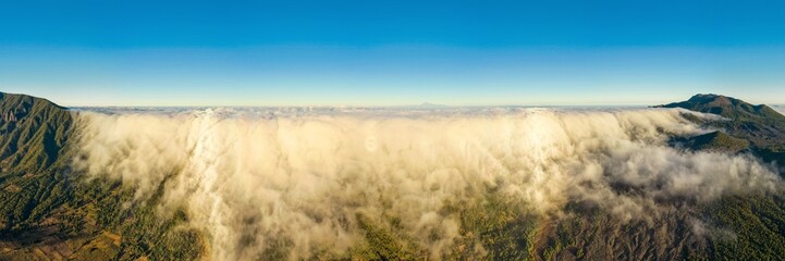 Cloud waterfall, Cumbre Nueva, La Palma, Canary Islands