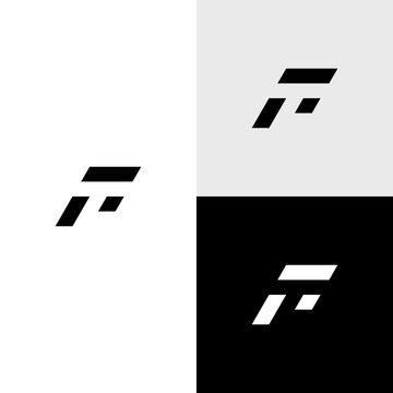 tf initial monogram vector icon illustration