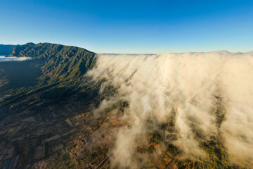Cloud waterfall, Cumbre Nueva, La Palma, Canary Islands