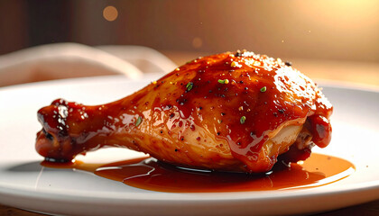 Chicken Leg and Glaze