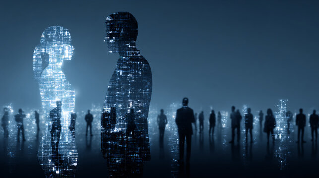 Digital identity connecting couple with data networks in evolving future society