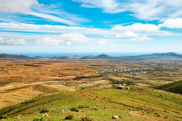 Naklejka premium Valle de Santa Ines, Island Fuerteventura, Canary Islands, Spain, Europe.