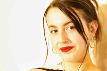 bright portrait of a lady