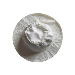 White Sun Hat with Wide Brim Ideal for Outdoor Activities and Travel