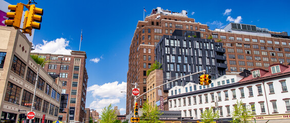 New York City - June 2013: City streets on a sunny day