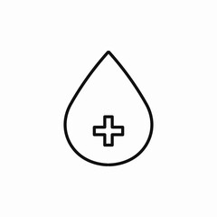 Obraz premium blood donor icon sign vector