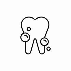 clean tooth icon sign vector