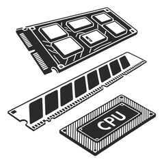 Computer hardware components for pc upgrade