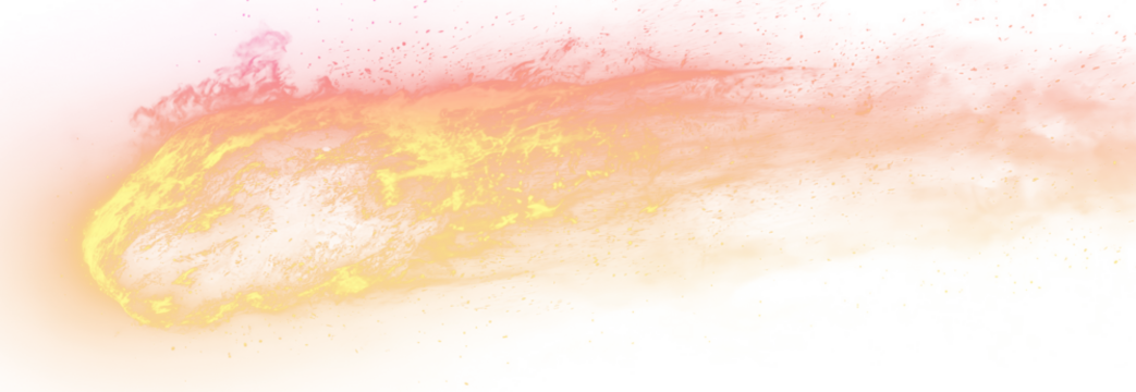 Cosmic Fireball Falling from the Sky Png.
