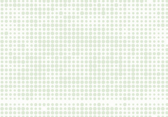 Subtle light green halftone dot pattern on a white background, creating a minimalist graphic texture.
