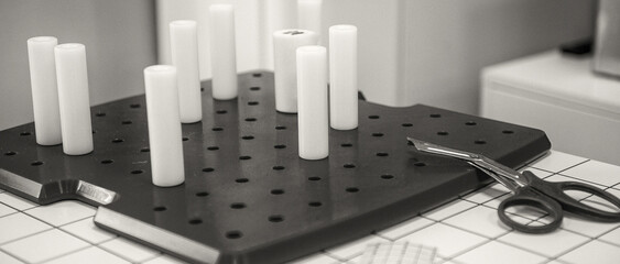 Cylinders to create elastic band to be wrapped around body parts