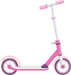 Stylish Pink Scooter for Girls  Compact Foldable Design Childrens Outdoor Toy High Quality Product Image