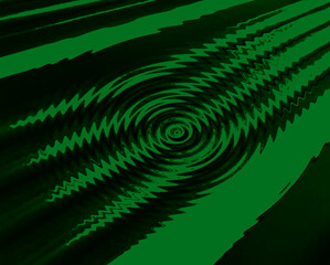 Zig zag lines represent terror & dark mystery in the abstract. A fearful image runs across the page. Diagonal lines & rough edges may remind one of nightmares, hallucinations, explosive intense events