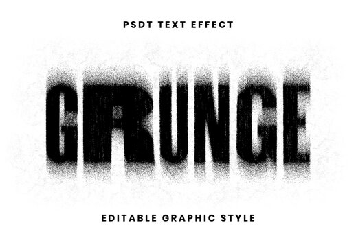 Black Dirty Text Effect Spray Dust Font
