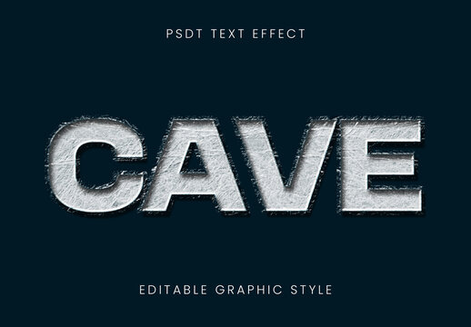 Black And White Rough Rock Text Effect Grunge Scratched Font