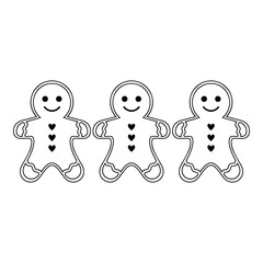 Christmas Gingerbread Man, Christmas Design, Holiday, Winter, Festive, Christmas Tshirt