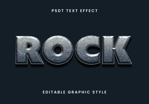 Scratched Metal Rough Text Effect