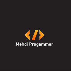 Modern Tech Angle Brackets Coding Logo Vector - Programmer Digital Symbol Design