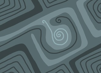 Minimal abstract image for printing. Picture for modern interiors. The picture is painted by hand on a tablet.