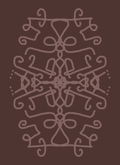 Minimal abstract image for printing. Picture for modern interiors. The picture is painted by hand on a tablet.