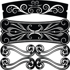 Abstract dark gradient texture background with subtle lighting effects isolated on transparent background