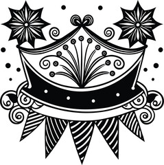 Abstract swirl of nebula colors with starburst effect and cosmic dust particles isolated on transparent background