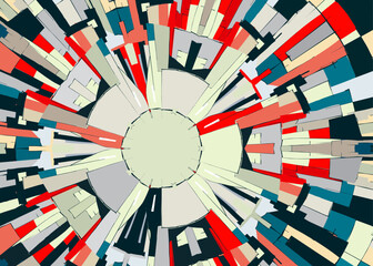 Decorative abstract vector template