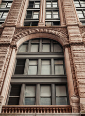facade of an old building New York City  