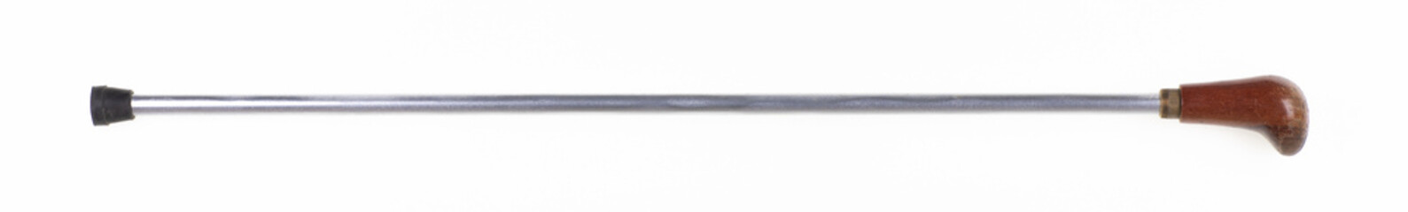 Elegant walking stick isolated on white background