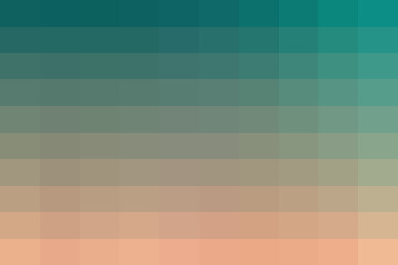Pixelated gradient transitioning from teal to peach, creating a soft, abstract visual effect with a modern, digital aesthetic