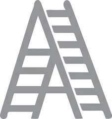 ladder on white background