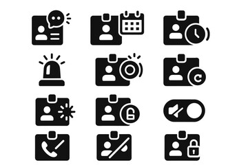 Smart reminder icon blink vector alert badge warning silent beacon event symbol