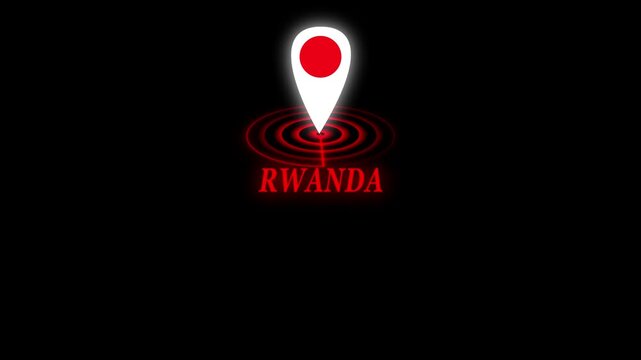 Location of the city of RWANDA
 ,the name of the place with the location has been displayed. GPS location tracking icon. Location pin icon search location idea for travel map pointer. 

