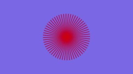 Red radial burst pattern on purple background image - Powered by Adobe