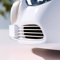 Automotive car radiator grille front chrome detail ventilation grill industrial vehicle component