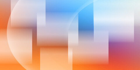 design abstract orange - blue background 