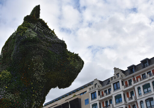 Puppy mascotte Bilbao, Espagne 