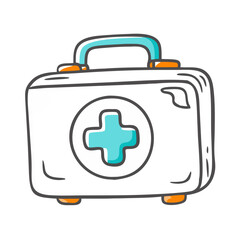First aid kit medical cross vector icon illustration scalable eps