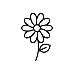 Simple Daisy Flower Doodle