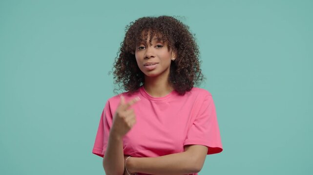 Egoist Expert Young Woman Boasts, Supergirl Pointing At Herself, This Is Me 