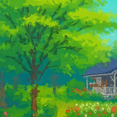 Various oil paintings, flowers, cats, dogs, leaves, roses, peonies, ducks, birds, oceans, butterflies, lakes, mountains, cranes, tulips