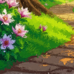 Various oil paintings, flowers, cats, dogs, leaves, roses, peonies, ducks, birds, oceans, butterflies, lakes, mountains, cranes, tulips