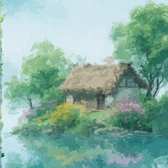 Various oil paintings, flowers, cats, dogs, leaves, roses, peonies, ducks, birds, oceans, butterflies, lakes, mountains, cranes, tulips