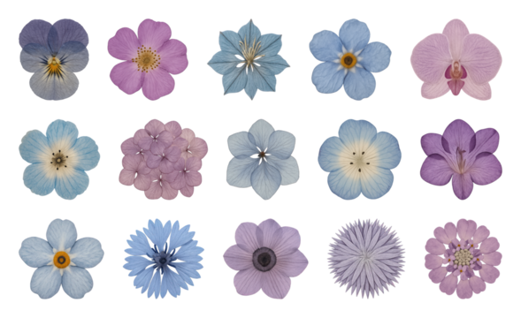 Colorful floral design collection