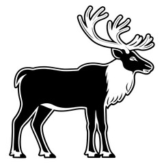Obraz premium silhouette of a deer