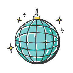 Vibrant disco ball vector illustration for party and celebration designs