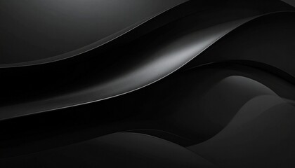 マットなブラックチャコール背景 柔らかな反射と深みのグラデーション